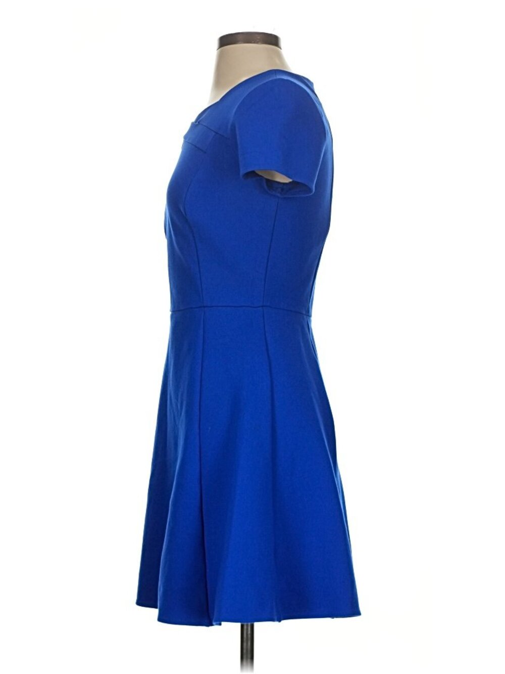Halston Heritage Cobalt Blue Ponte Fit &Flare Skater Dress Sz-8 NWT Retail $375 - Picture 10 of 13